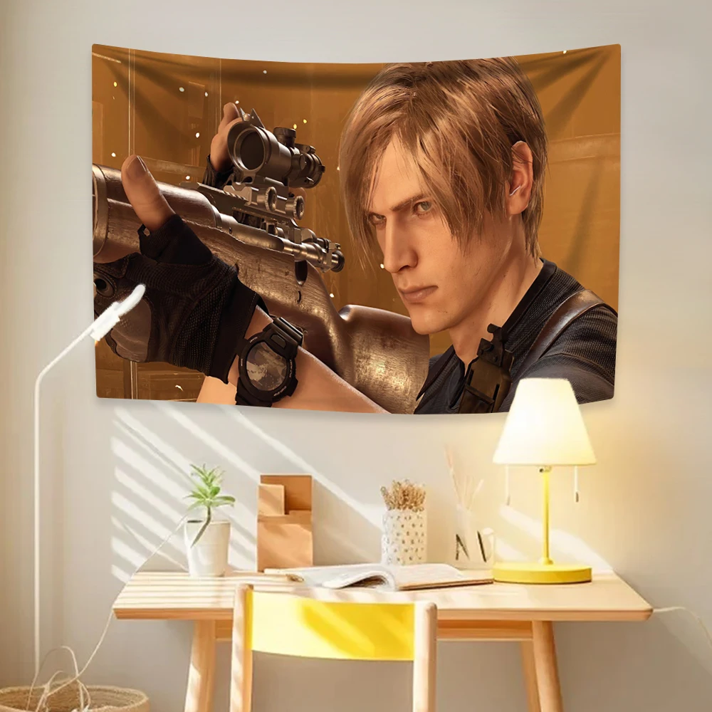 

Leon Kennedys американский флаг гобелен хиппи домашний декор эстетика настенный фон для спальни в общежитии ткань подарок на день рождения