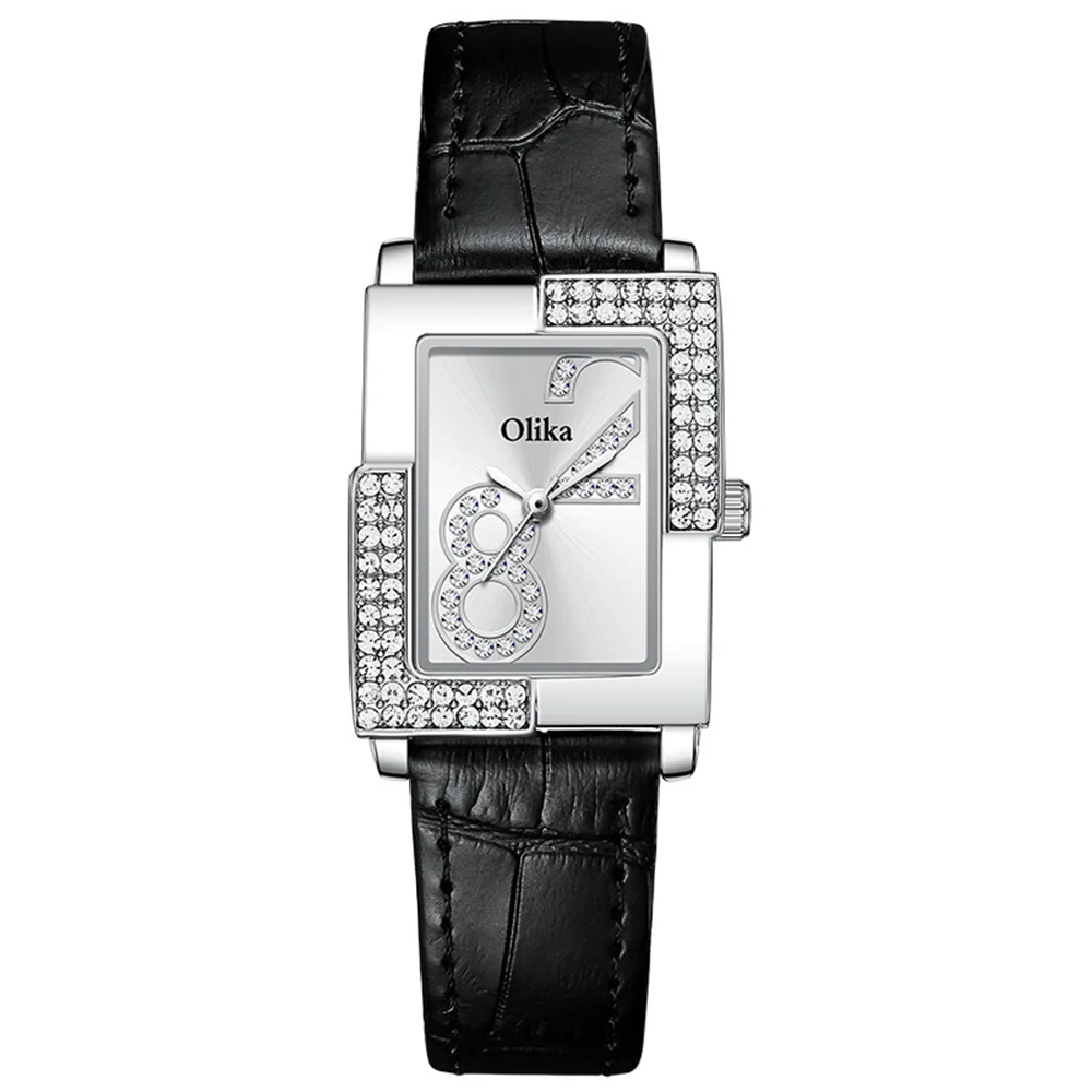 QSCY OLIKA  Watch for Women Diamond Luxury Ladies Fashion Quartz Wristwatch Female Waterproof Top Women'S Watches enlarge