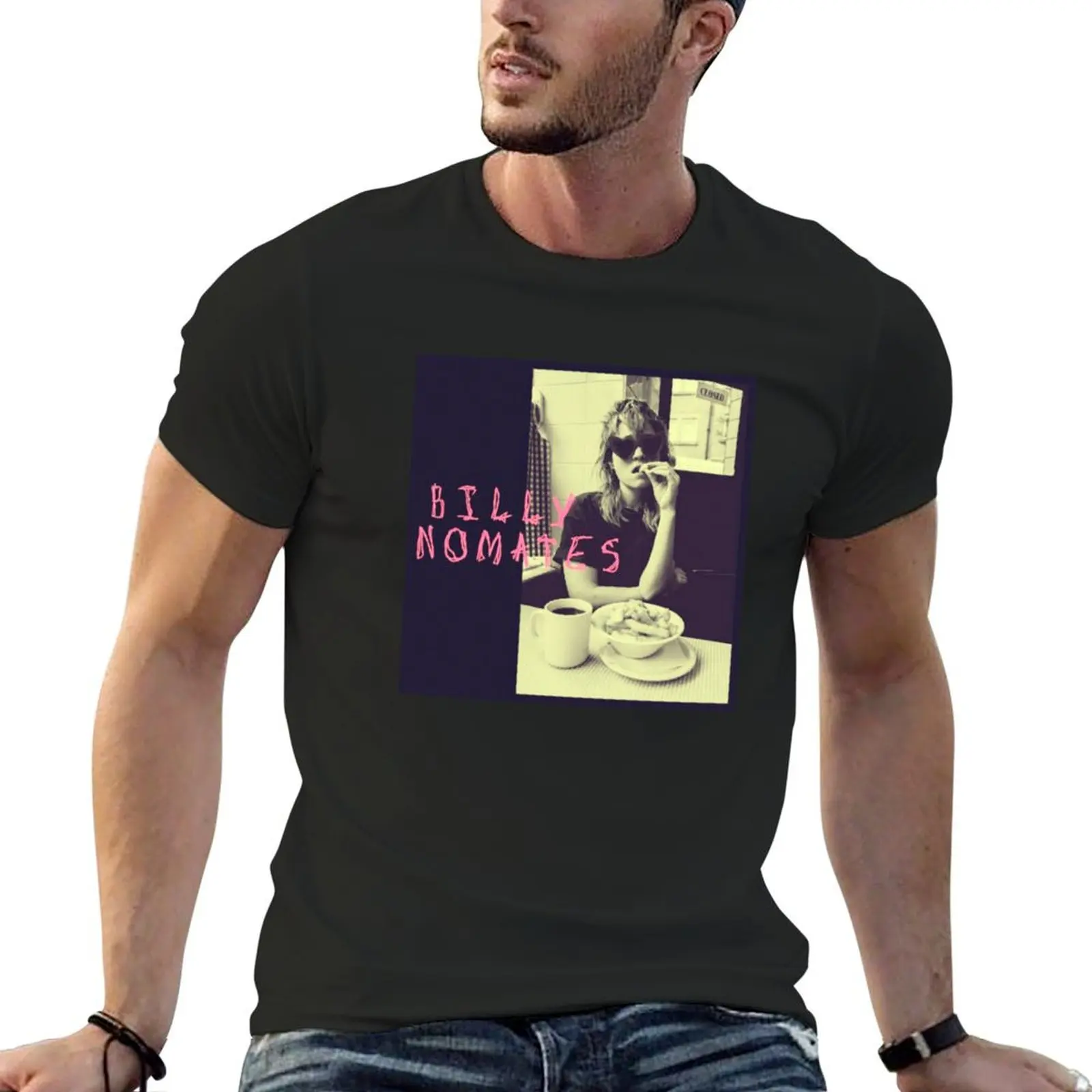 Билли номатс лучший логотип футболка bes singer быстросохнущие милые топы