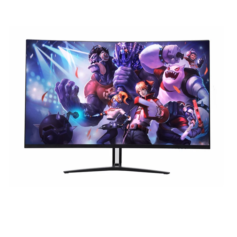 Недорогой 32 дюйма 2K 144 Гц LCD безрамочный настольный компьютер TV изогнутый