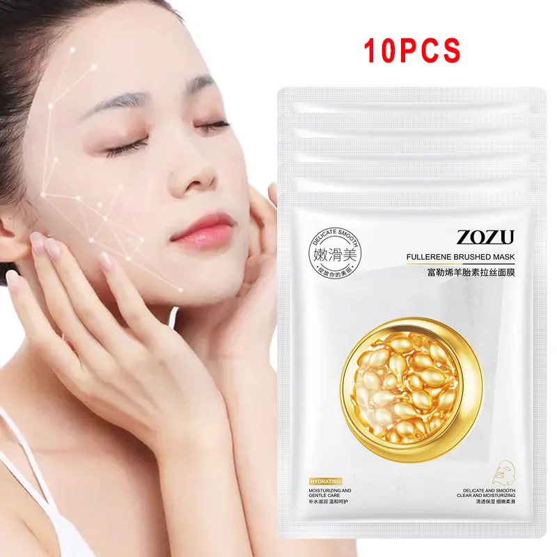 

Face Mask Moisturizing Anti-Sensitivity Remove Red Blood Streaks Lighten Pores Nourish Brighten Anti-Aging Skin Care 25g*10Pcs