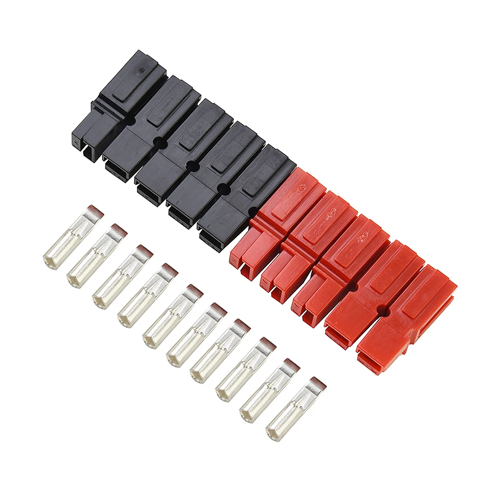 

20 Pair Red And Black Shell Kit 30 Amp 600V For Anderson Plug Marine Power Connector 12-16AWG 600V Terminals Set
