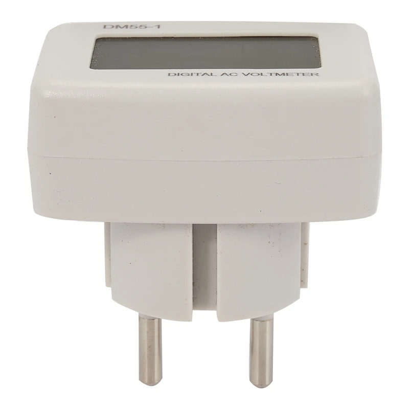 

Dm55-1 Ac 80-300V Voltage Meter Eu Plug Volt Meter Electrical Instruments Lcd Digital Voltmeter Pen Testers 15% (Eu Plug)