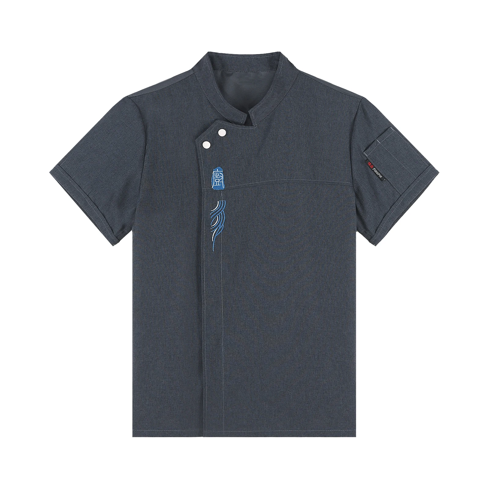 Унисекс мужская и женская куртка шеф-повара с вышивкой пищевая служба кухонная