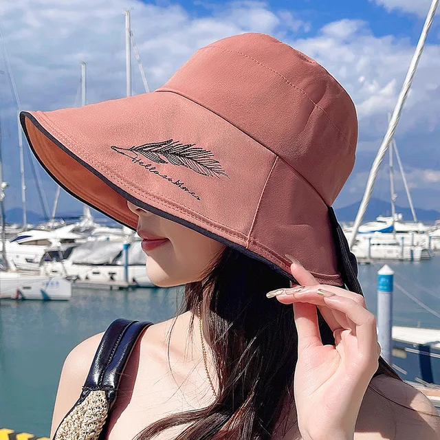 New EmbroideryBucket Hats For Women Sun 