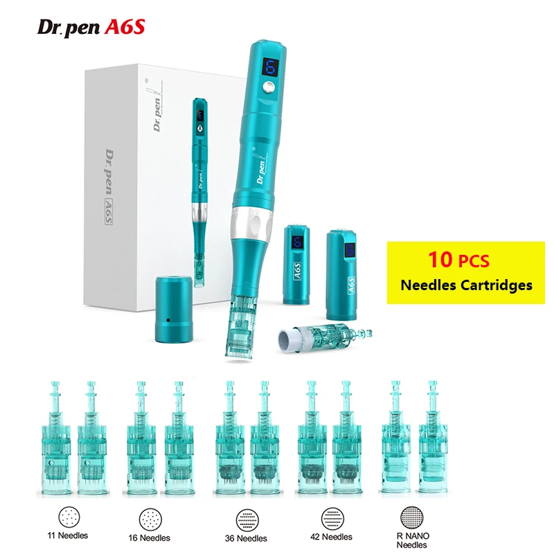 Dr. pen A6S Professional Wireless Dermapen A6S For The Face skin care tools Microneedeling Pen Facial Mesotherapy With CE RoHs