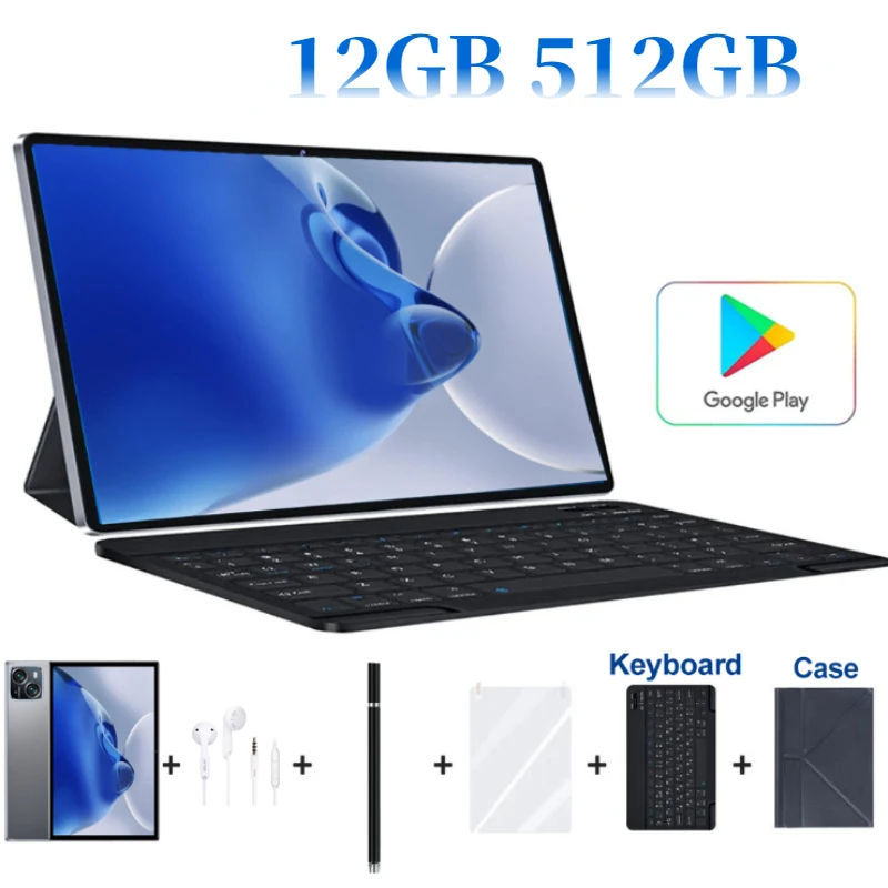 

Original Pad15 Tablet10.1Inch Android 12GB 512GB 8000mAh 48MP Bluetooth Google Play Dual Card WIFI 5G MTK6797 Processor Celular