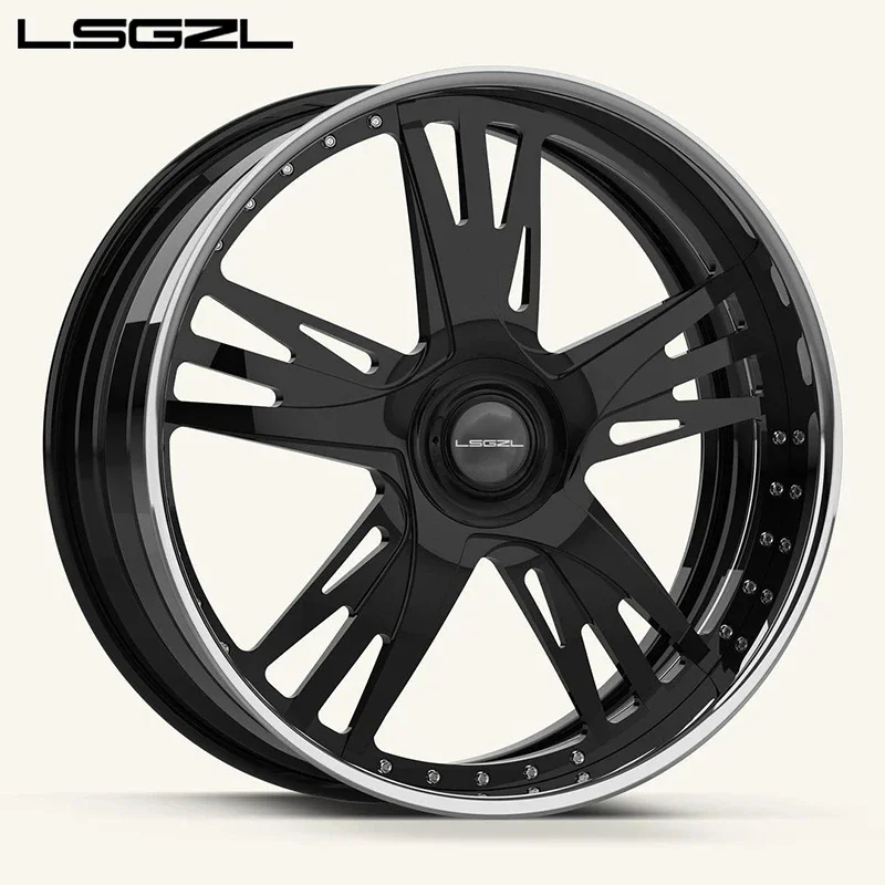 Кованые колеса из 2 частей 3 5x120 5x114 5x130 6x139 7 индивидуальные для Mercedes C8 Ferrari 16-26
