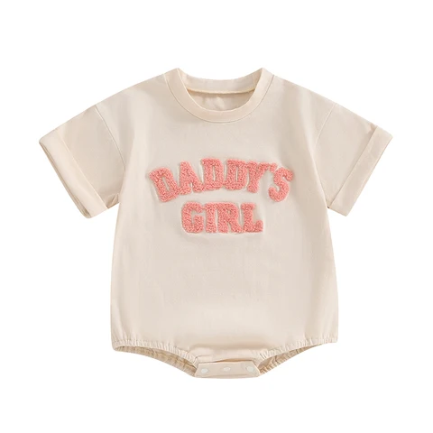 Летняя одежда для новорожденных девочек, комбинезон Daddys для девочек, комбинезон с коротким рукавом, комбинезон, милые наряды