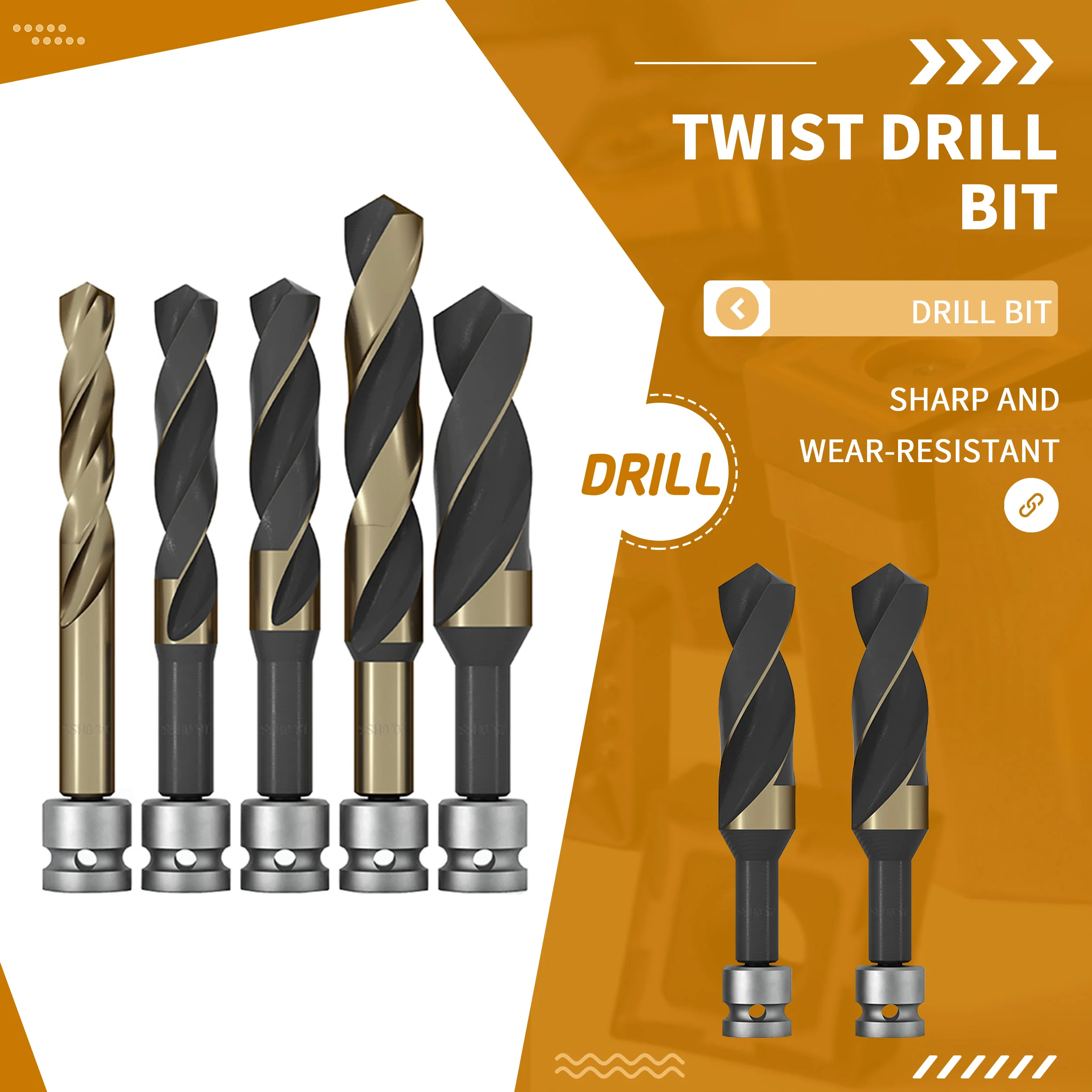 

Woodworking Lengthened Twist Drills Sub-template Drill Conversion Joint Electric Wrench Special Wood Board Hole Punching Sleeve