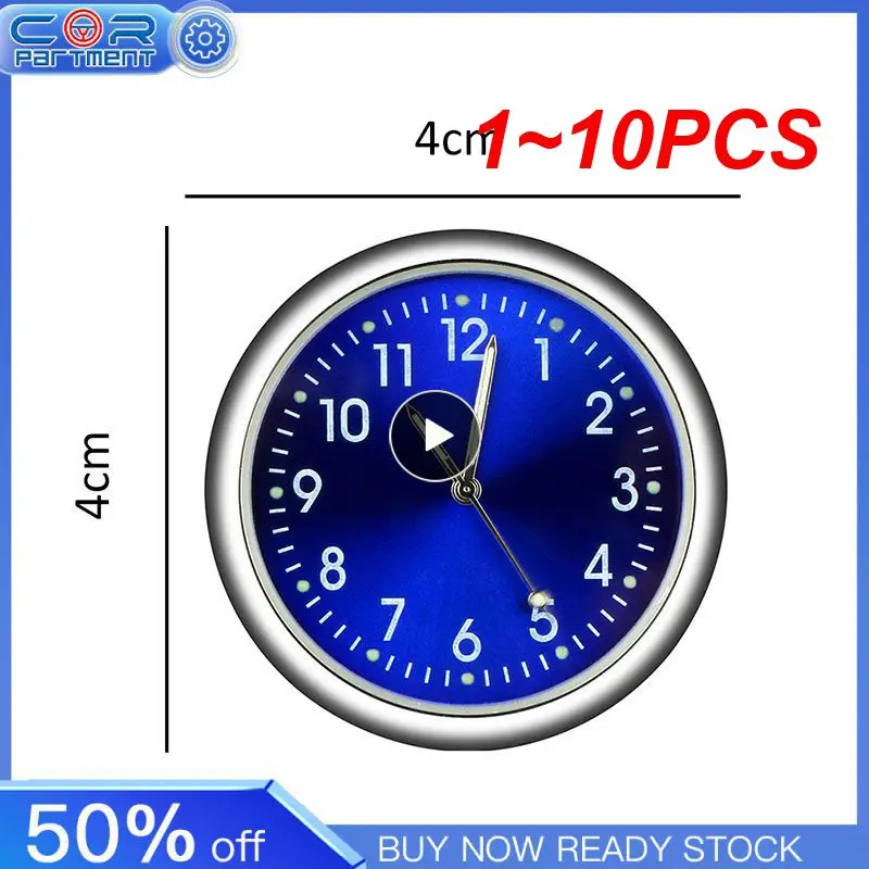 

Светящиеся автомобильные мини-часы с клипсой, 1-10 шт.