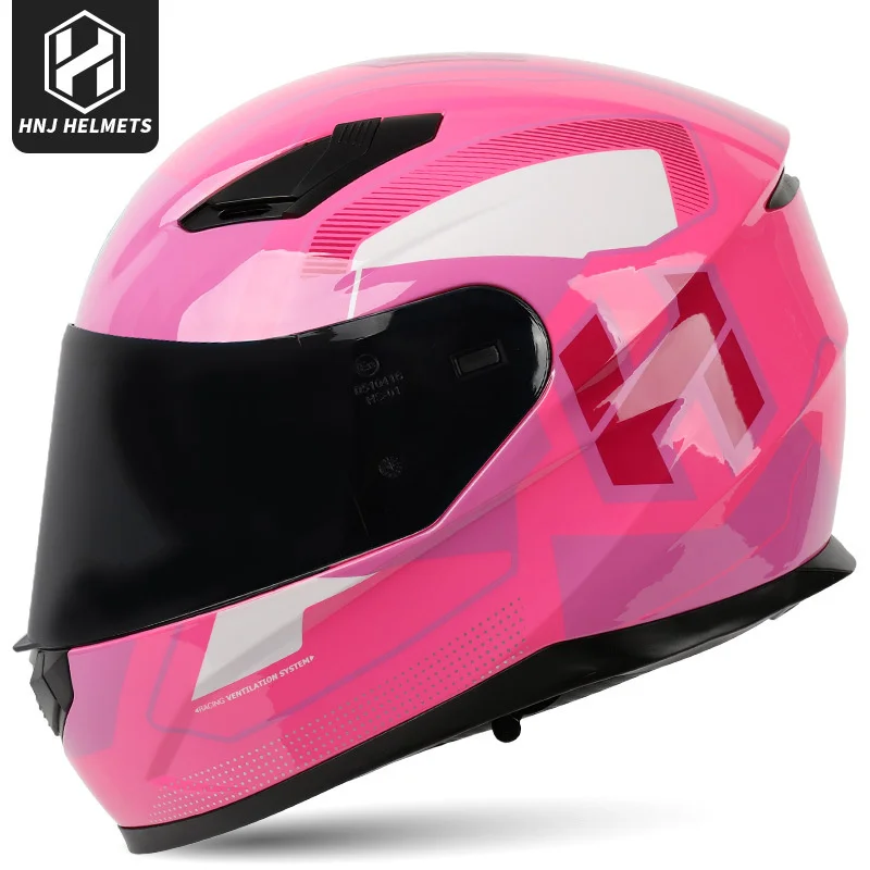 

Профессиональные двойные козырьки HNJ summe, мотоциклетный шлем на все лицо, для мужчин