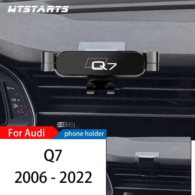 

Car Phone Holder Mount Stand For Audi Q7 4LB 4MB 4MG 07-2022 Adjustable GPS Navigation Mobile Phone Bracket Lnterior Accessories