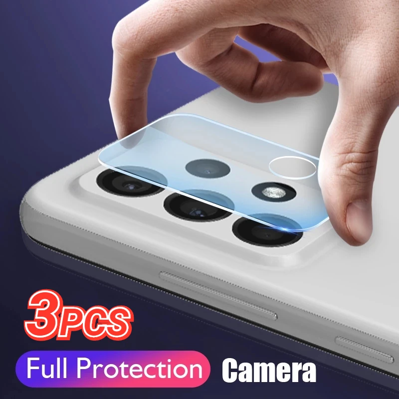

3PCS For Samsung Galaxy A53/A73/A23 Universal Phone Back Len Screen Protectors Anti-drop Tempered Glass For Galaxy A53/A73