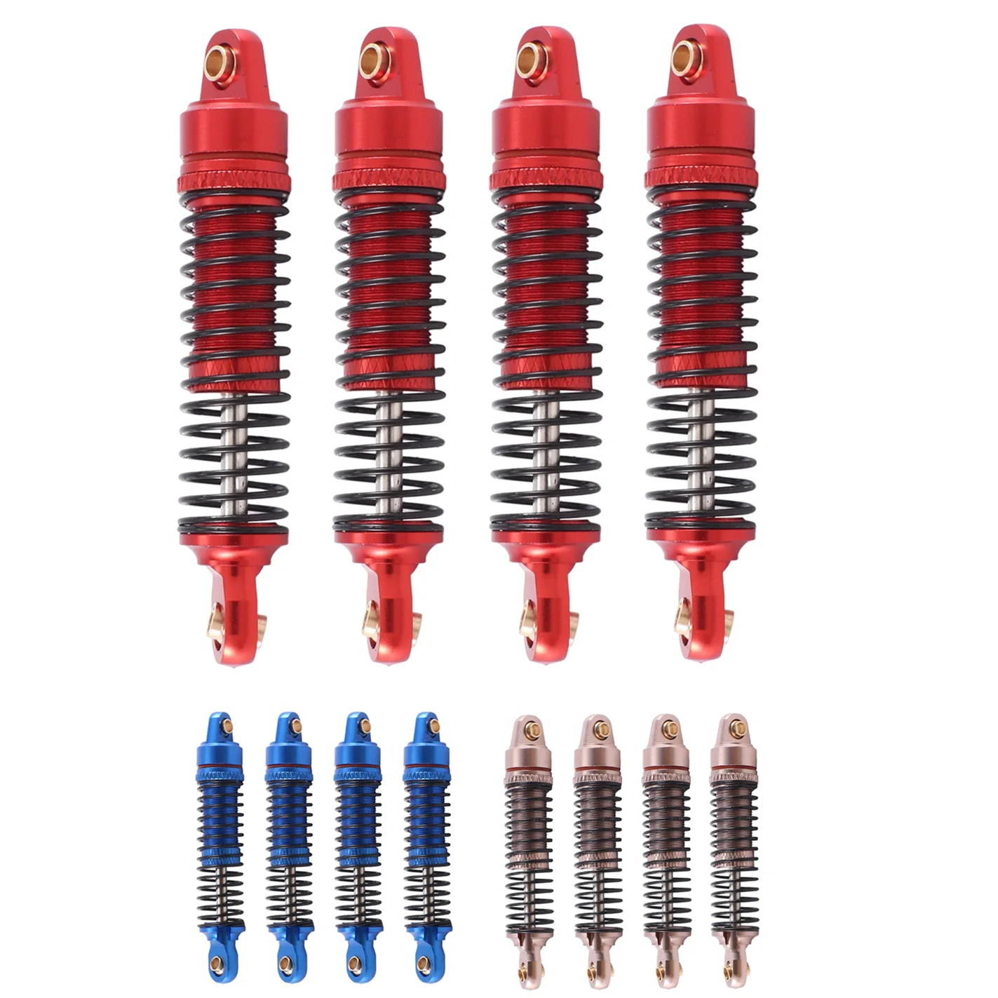 

4PCS Metal Shock Absorber Oil Damper for TRX4M TRX-4M Bronco Defender 1/18 RC Crawler Car Upgrade Parts Accessories