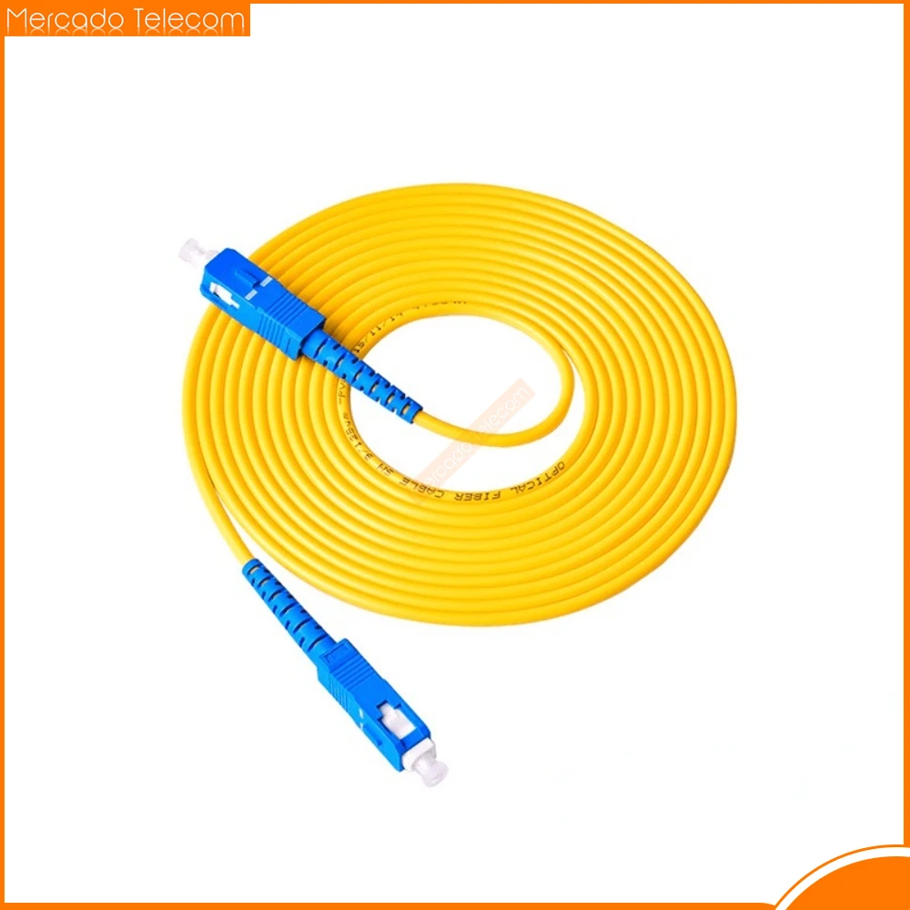 50 Pcs SC UPC to SC UPC Simplex 3.0mm PVC Single Mode Fiber Patch Cable 1M 2M 3M fibra optica jumper Special Free Shipping