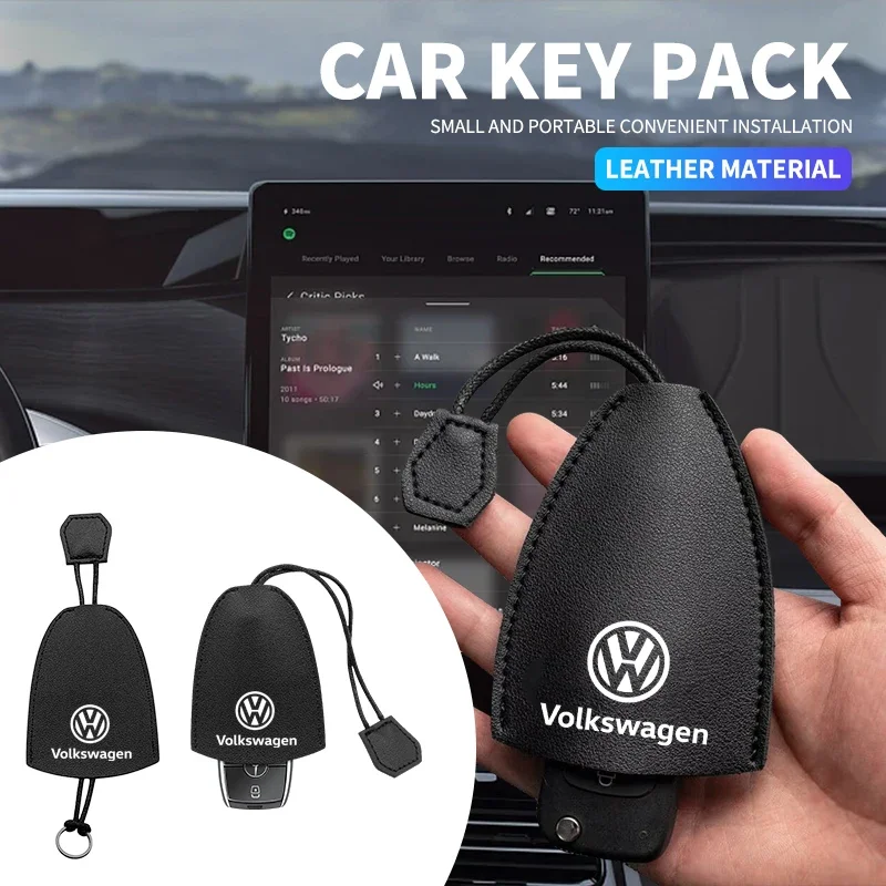Стайлинг автомобиля чехол для дистанционного ключа из искусственной кожи ключей