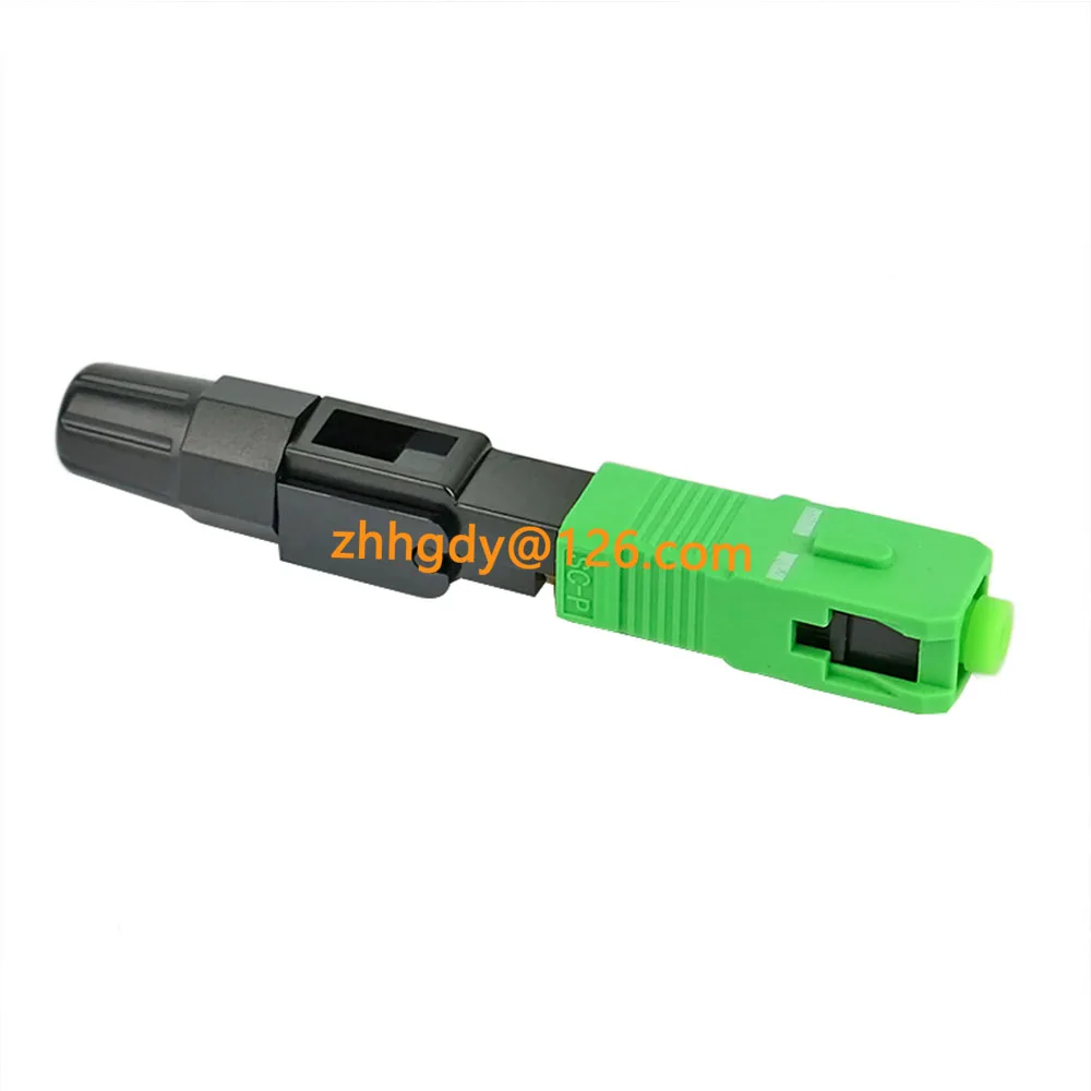 100PCS SC APC Fiber Optic Fast Connector FTTH Single Mode Fiber Optic SC Quick Connector Adapter Embedded Field Assembly
