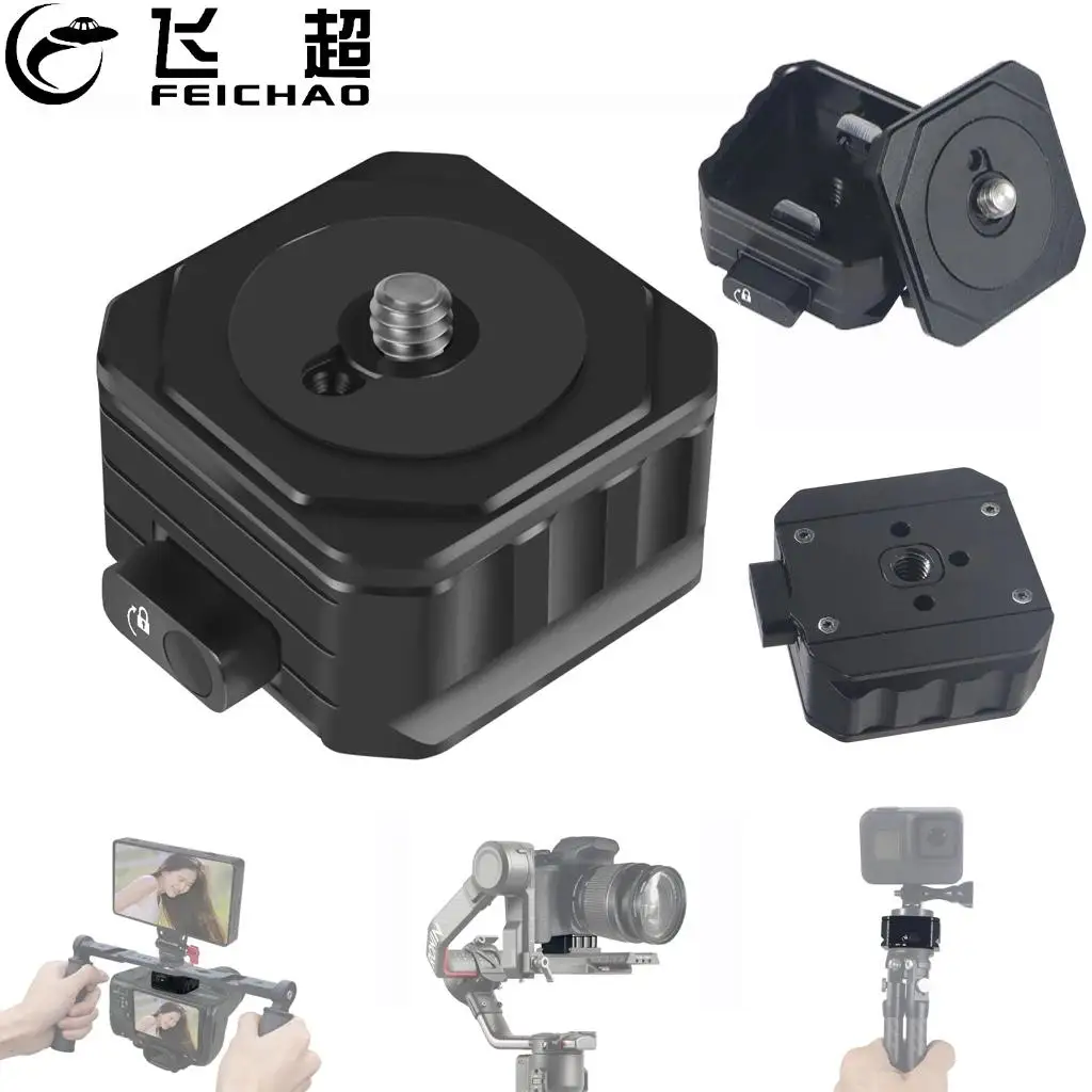 Фото Quick Releae Plate Mount 1/4 ''для штатива Arca-типа 38 мм, монопод, карданное крепление, система быстрого переключения для экшн-камеры Gopro №1