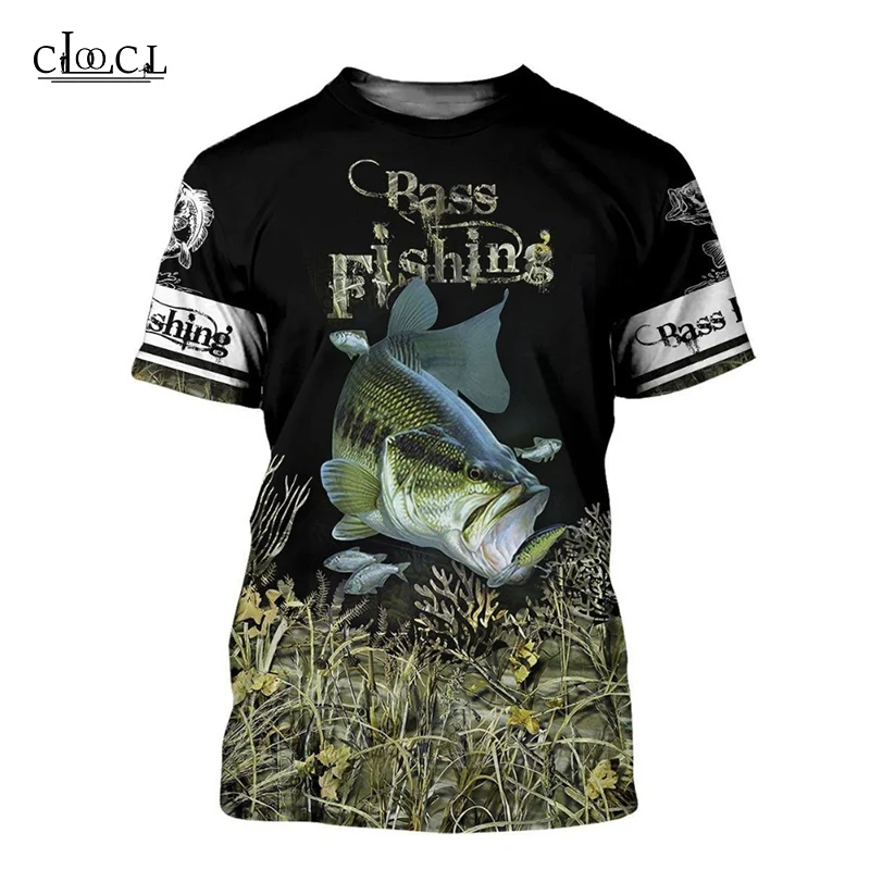 

HX Newest Popular Crappie Fishing Colorful Men Women Tshirt 3D Print Summer Harajuku Hip Hop Streetwear Pullover Drop Shipping