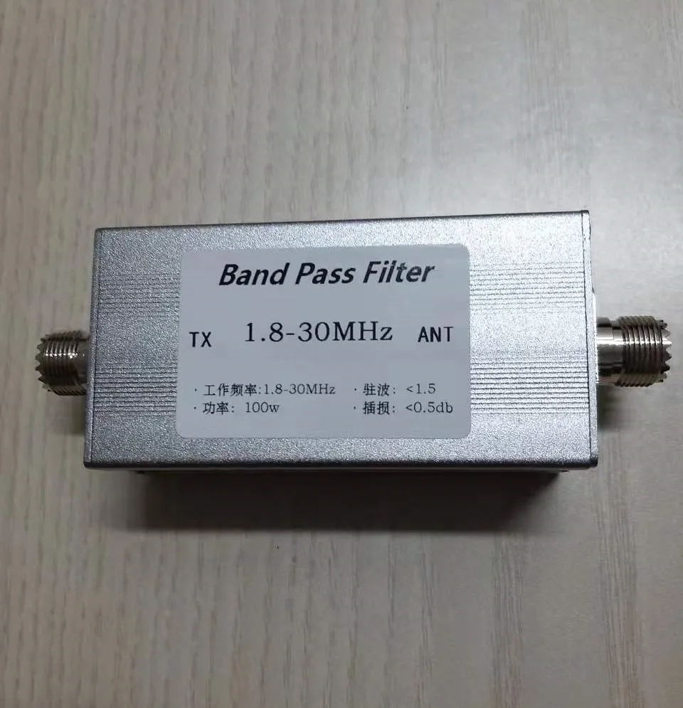 Фото BPF-1.8-30 Фильтр диапазона 1,8–30 МГц BPF с защитой от помех. Улучшает selekty и подавляет беспорядку. №1