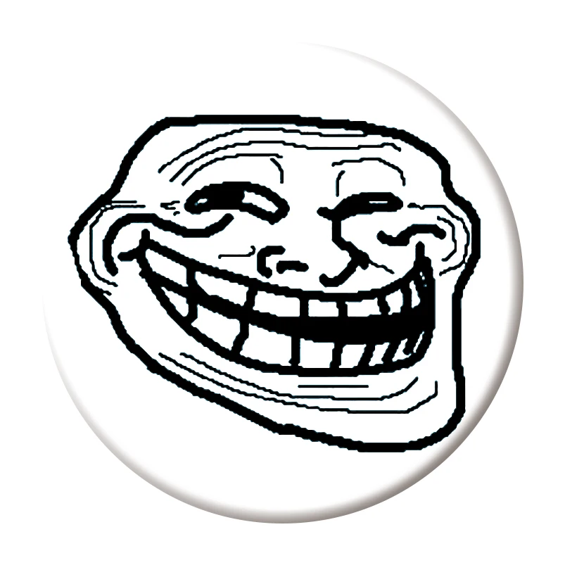 TrollFace броши из цинкового сплава