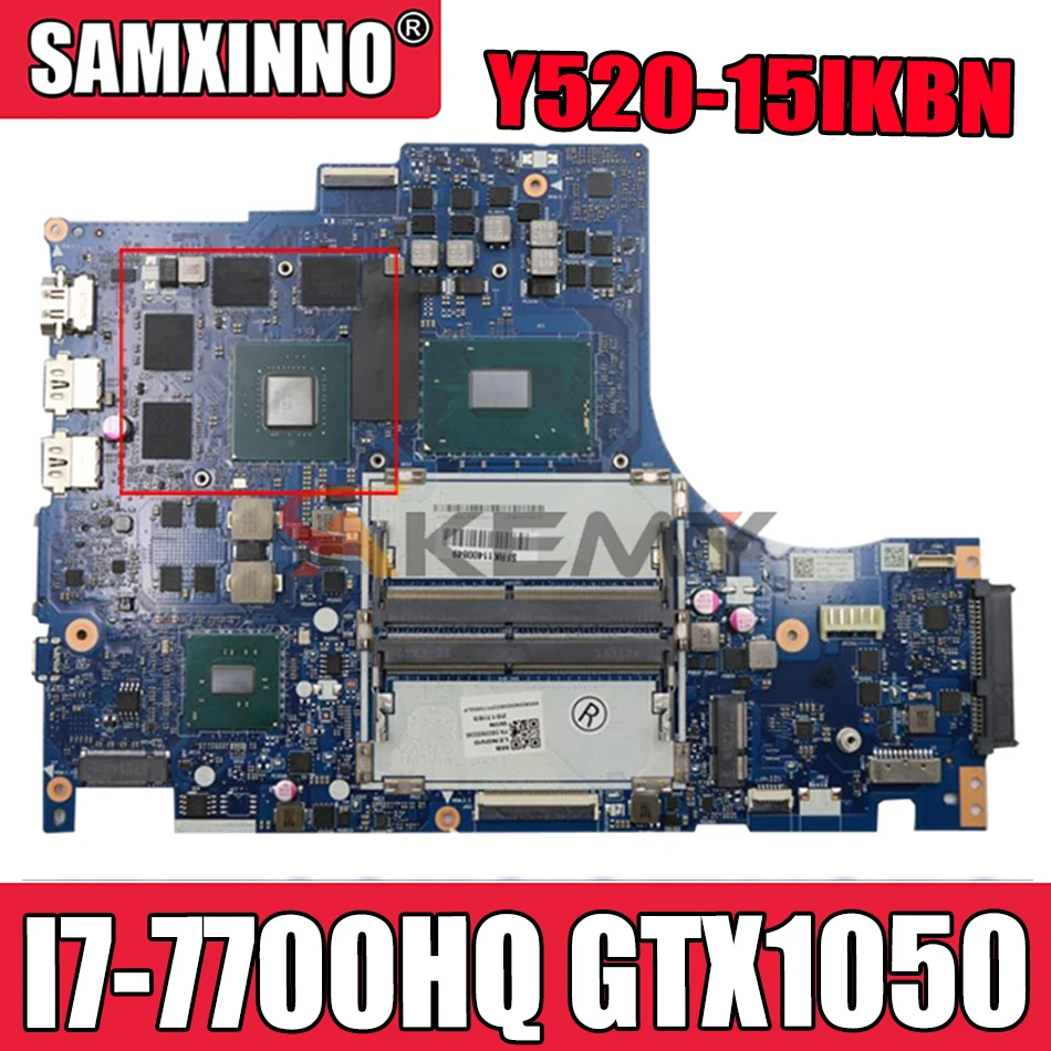 

Akemy для Lenovo Y520 Y520-15IKBN материнская плата для ноутбука DY512 NM-B191 Материнская Плата ЦП I7 7700HQ GPU GTX1050 100% тест