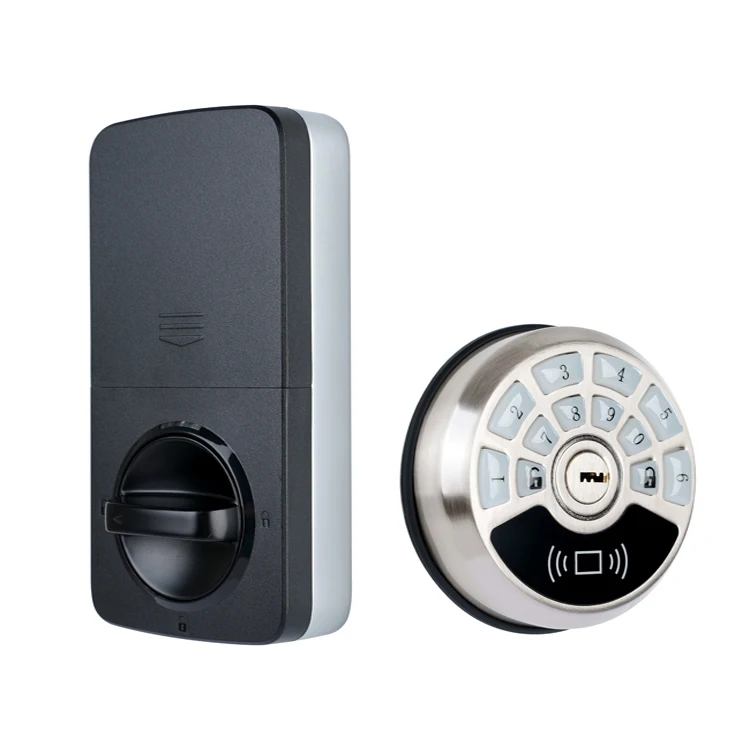 Intelligent Wireless Remote Control Durable Anti-rust Anti-theft Invisible Door Lock for Office and Home