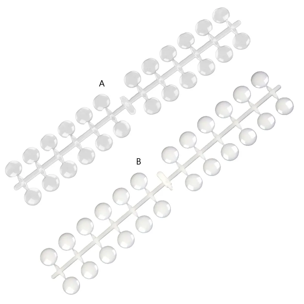 

Накладные круглые ногти с цветовой картой прозрачные натуральные двусторонние аксессуары для маникюра клейкие цветные наклейки