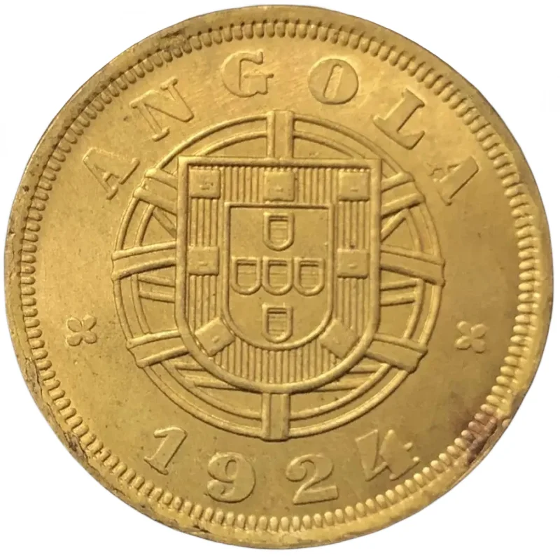 

Копия медной монеты 5 Centavos 1924 года, Ангола