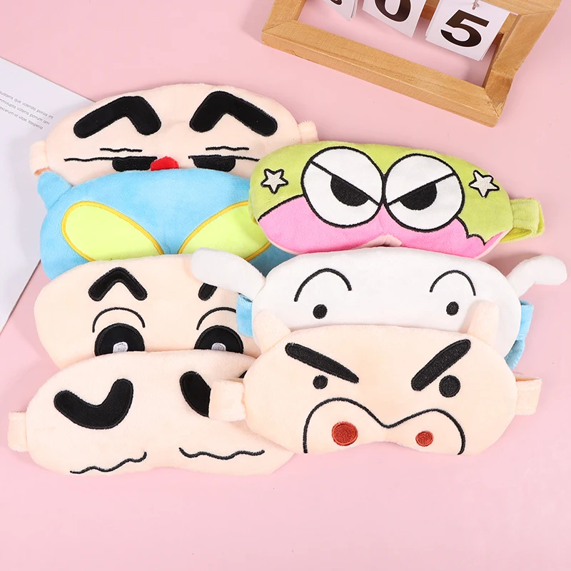 

Забавный Аниме Crayon Shin-chan патч для глаз унисекс повязка на глаза для сна Повседневная маска для глаз патч для глаз для подростков удобная маска для глаз