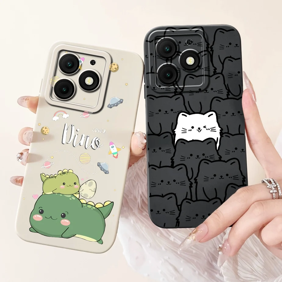 Чехол для Itel A50 A50C милый модный чехол с рисунком динозавра противоударный