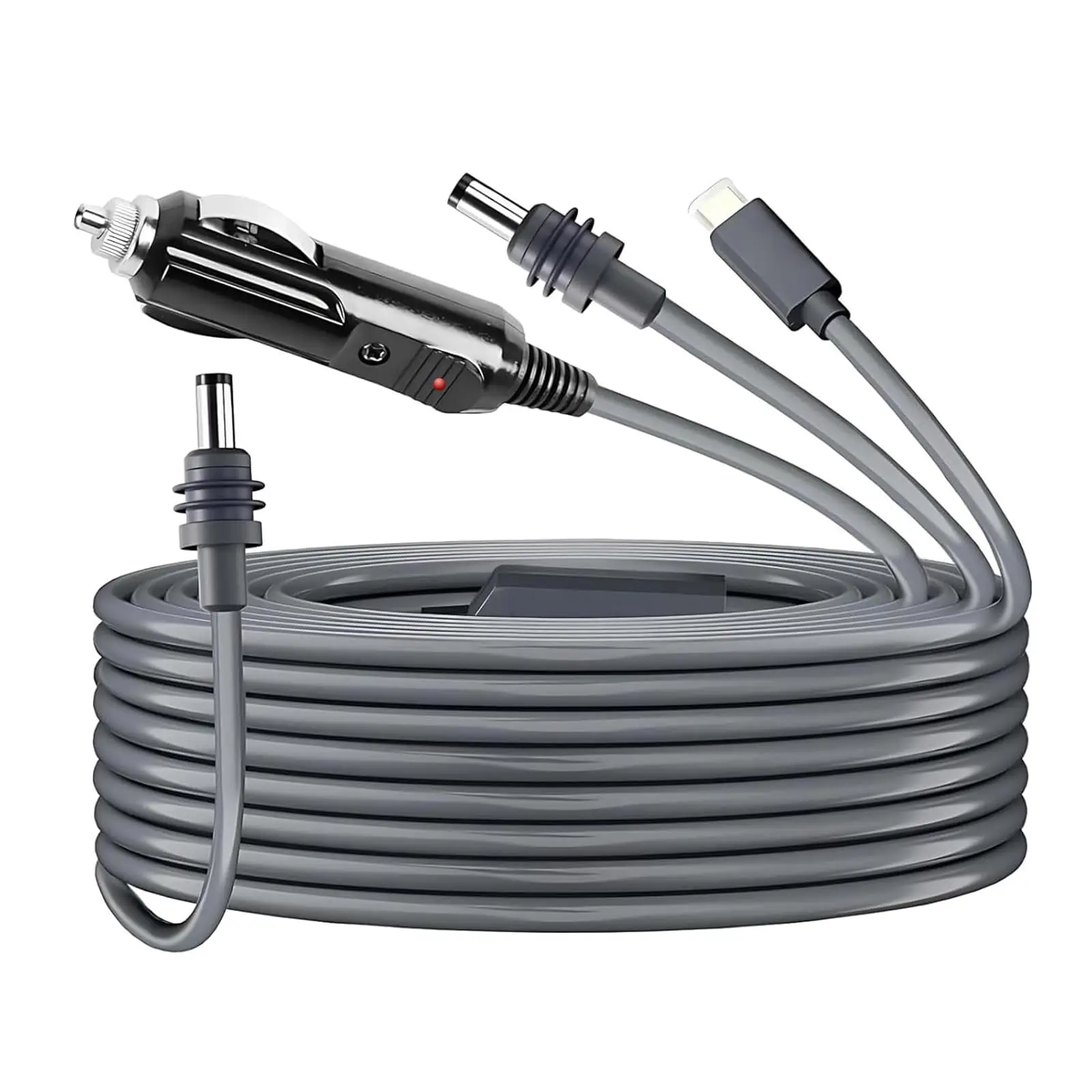 Кабель питания постоянного тока 16,4 фута 12-24 В постоянного тока ...