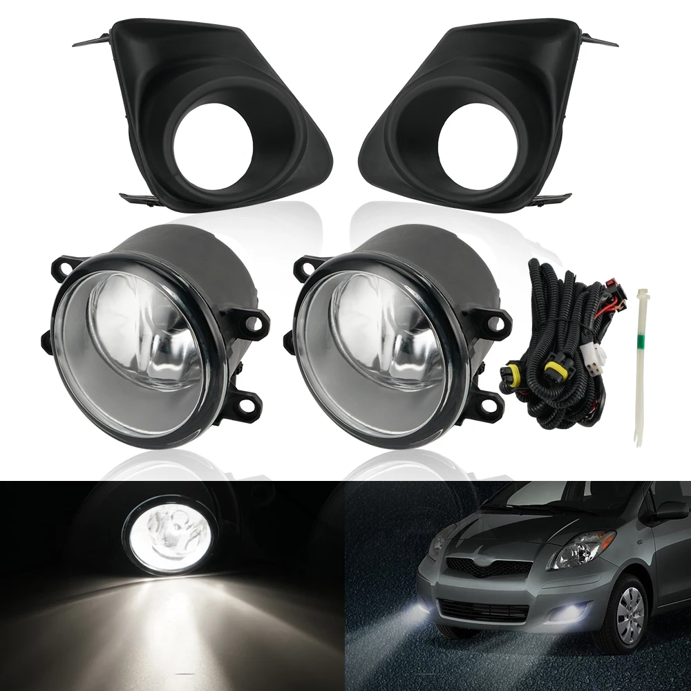 

1 Set LED Car Fog Light w/ Blub Switch Kit Front Bumper LED Fog Lamp For Toyota Corolla 2011-2013 Car Lights Accessories