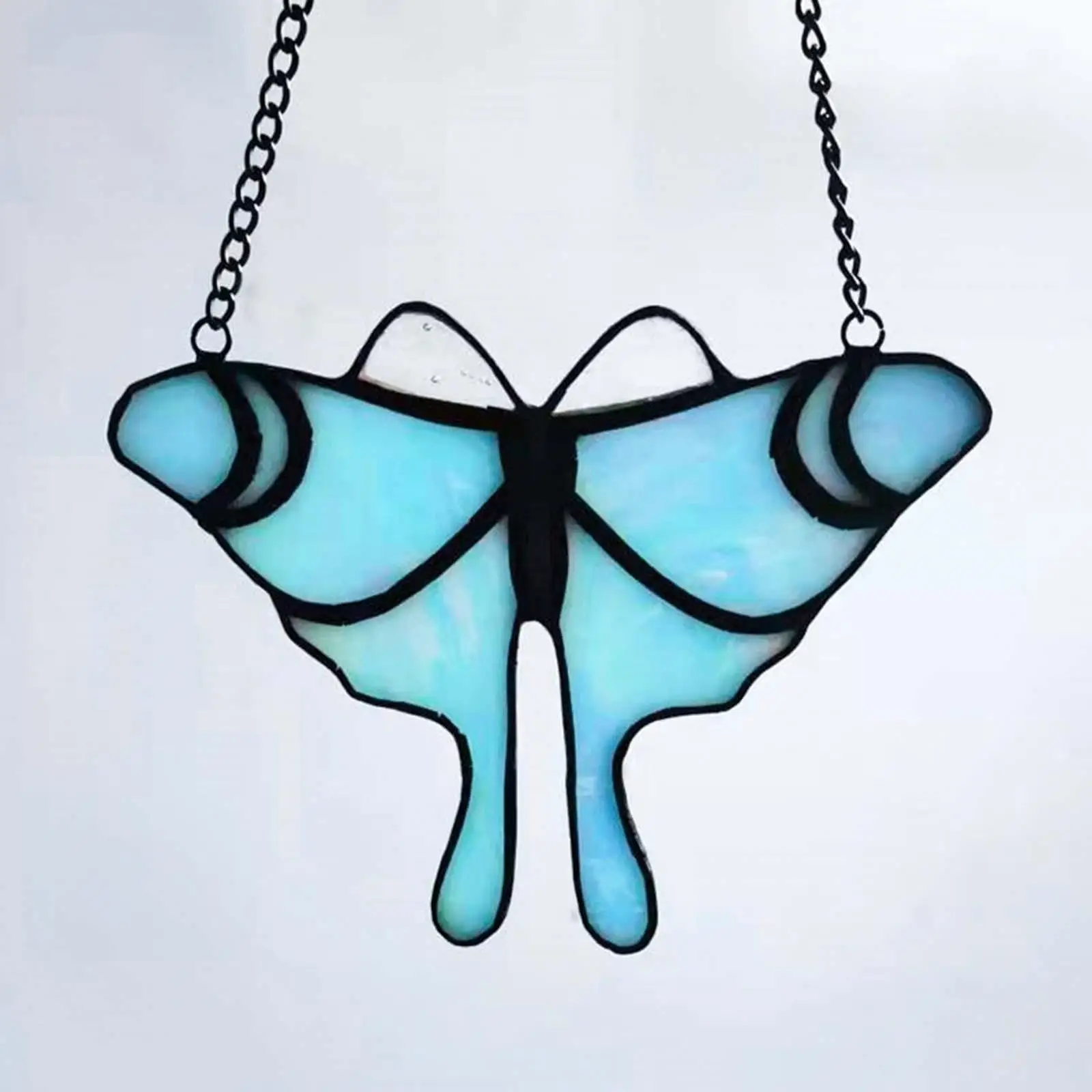 

Stained Glass Window Hanging Panel Pendant for Patio Outdoor Spring Decor
