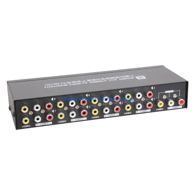 Фото G7NE 8-полосный композитный RCA AV-разветвитель 1X8 видео 1 в 8 выходах селекторный разветвитель-распределитель для STB DVD HDTV №4