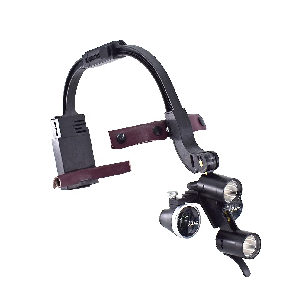 

Dental LED Headlight Binocular Loupes 2.5X/3.5X Headband Ajustable 5W Dentist Surgical Headlamp Dentistry Magnifier