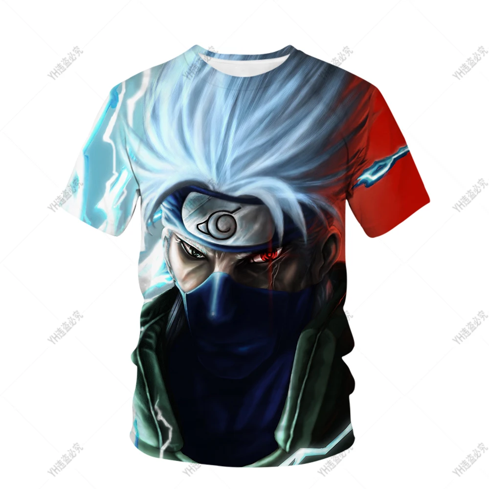 

Новая детская футболка с героями аниме Наруто, футболка с героями мультфильмов для мальчиков, детская одежда, милая детская одежда, крутая футболка, детская одежда