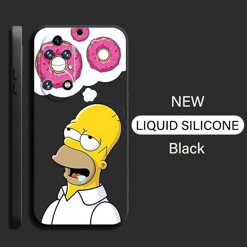 Мультяшные Симпсоны для Huawei P50 P40 P30 P20 PRO LITE P Smart Z S 2021 чехол телефона жидкий