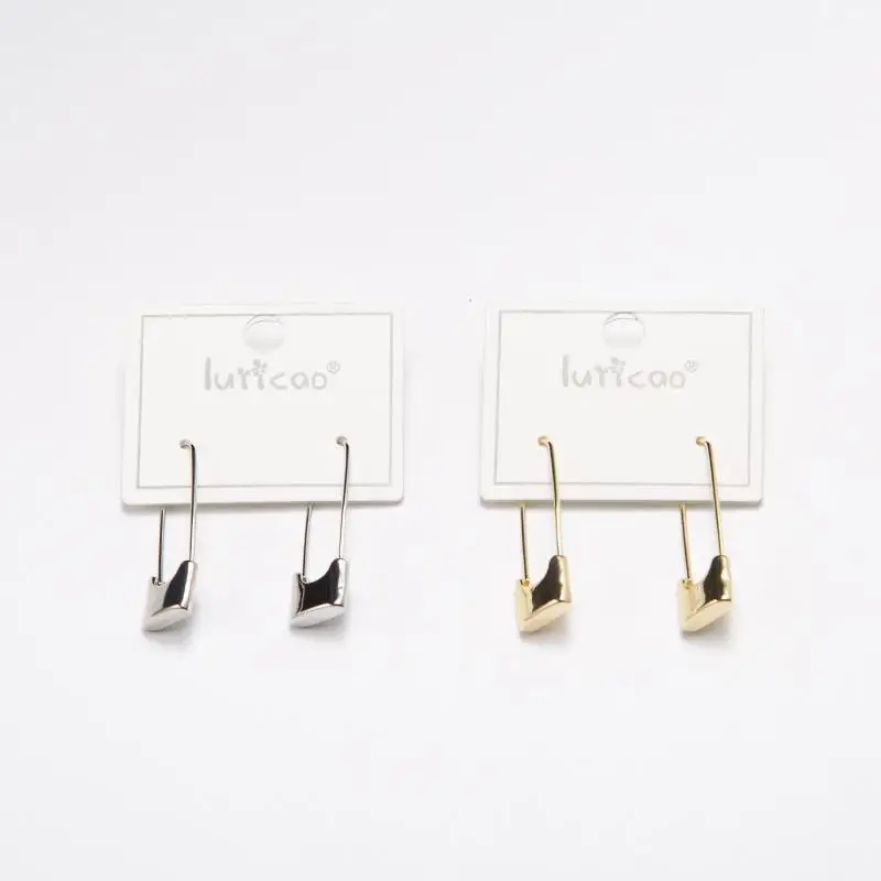 

Новинка 2022, модная простая Золотая фотосессия для женщин, элегантный художественный дизайн, висячие серьги с золотым штифтом и замком, оптовая продажа ювелирных изделий