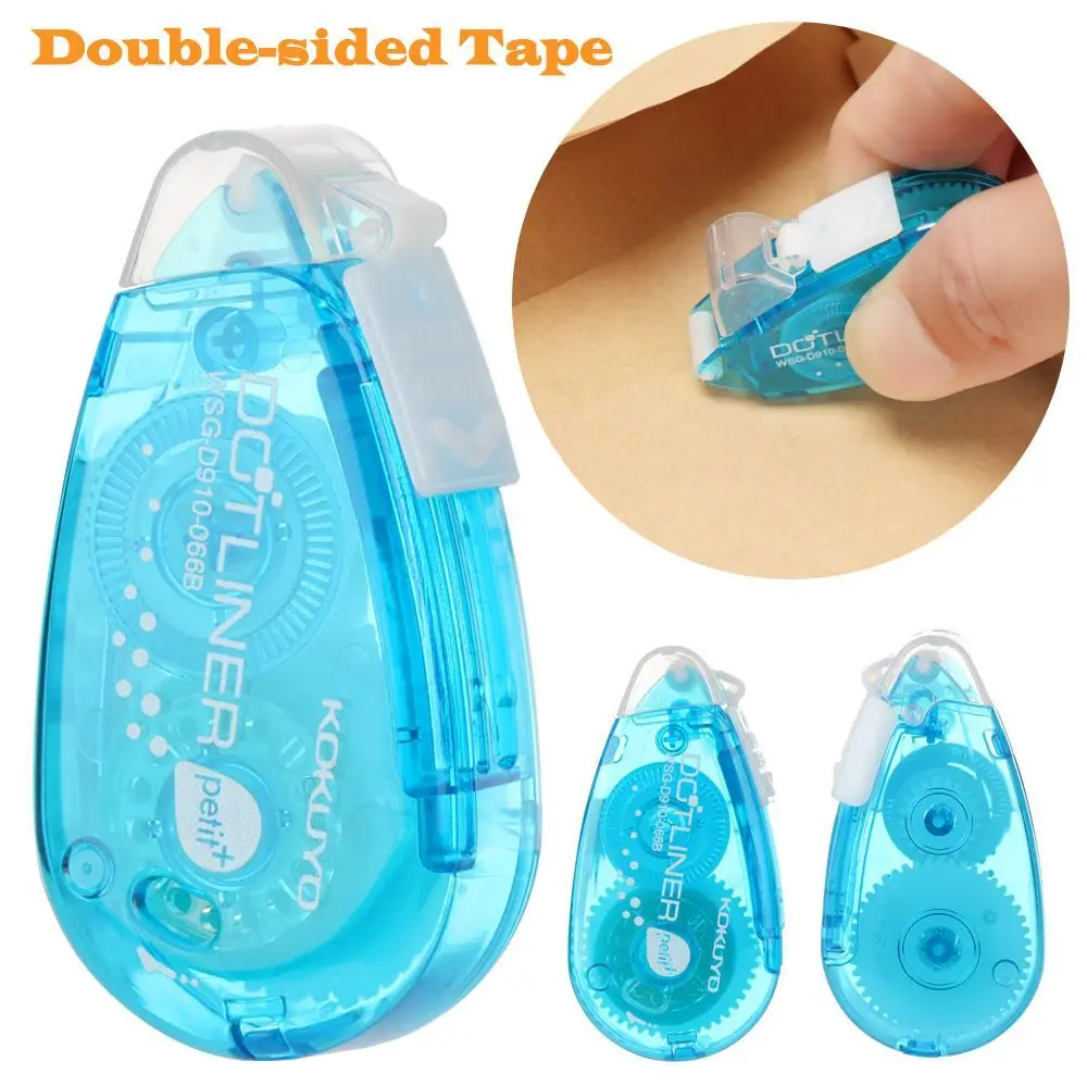 

1/2/4pcs New Double Sided Adhesive Dots Stick Roller Glue Tape 6m Dispenser Sticks Adhesive Cutter Stationery Office Supply