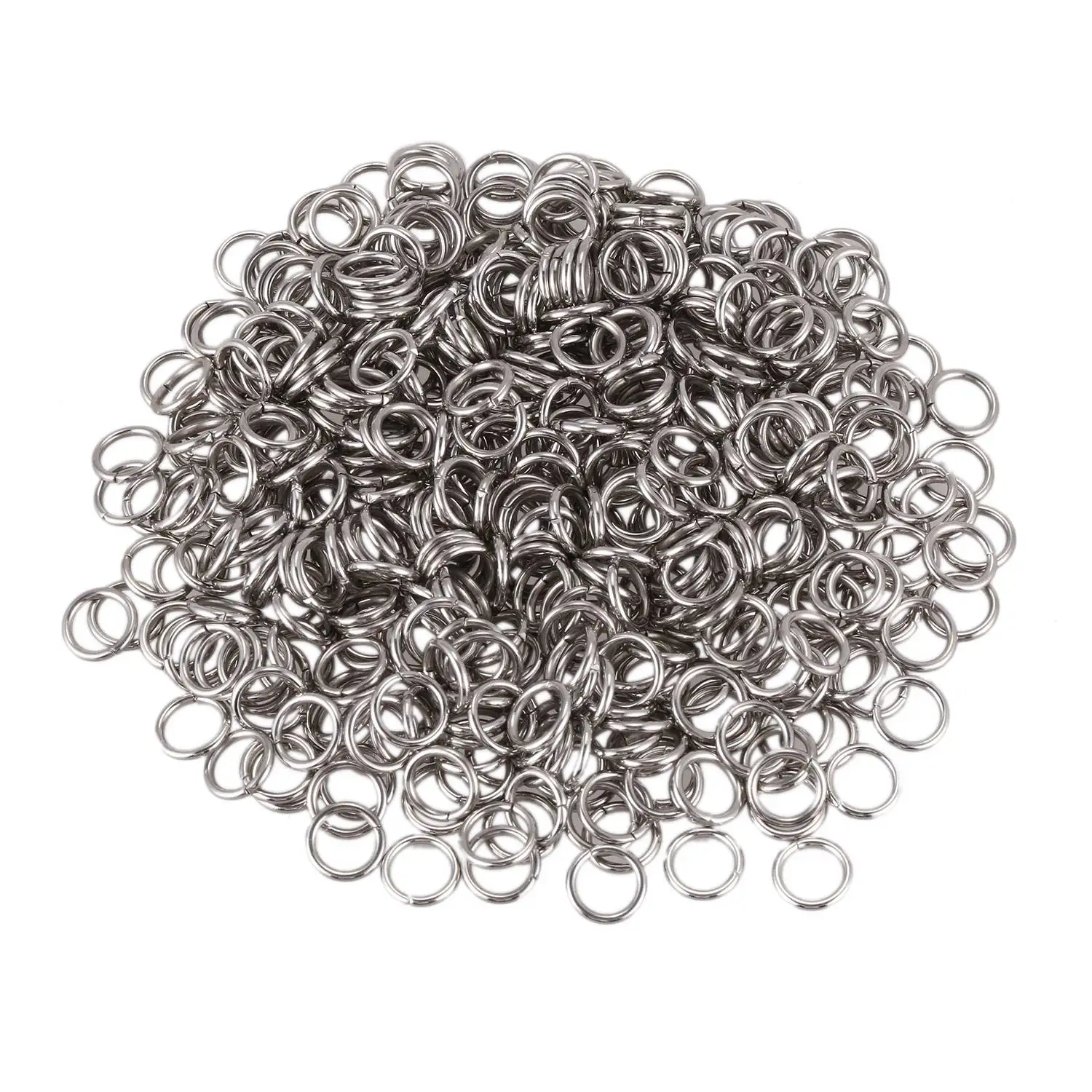 

500 Stainless Steel Open Jump Rings 7mm Dia.