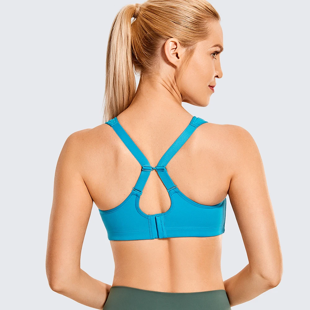 Sports Bra Women Gym High Impact Bodycon Tank Tops Fitness Running Vests Lady Full Coverage Underwire Solid Traning Sportswear