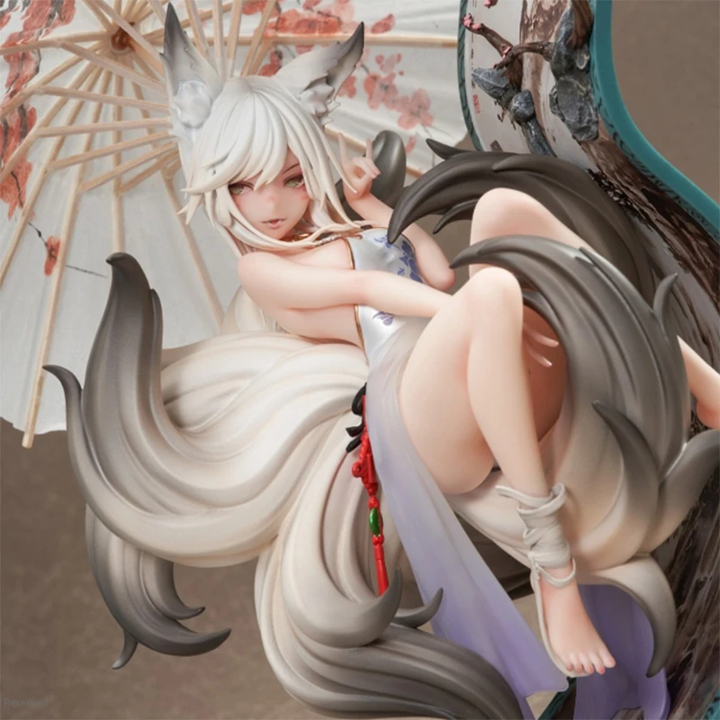 Оригинальная фигурка из искусственного животного живопись лисы МО ли аниме