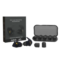 1 set siliconesponge sleeping ear plugs portable soundproof earplugs soft foam anti noise earplug travel noise reduction