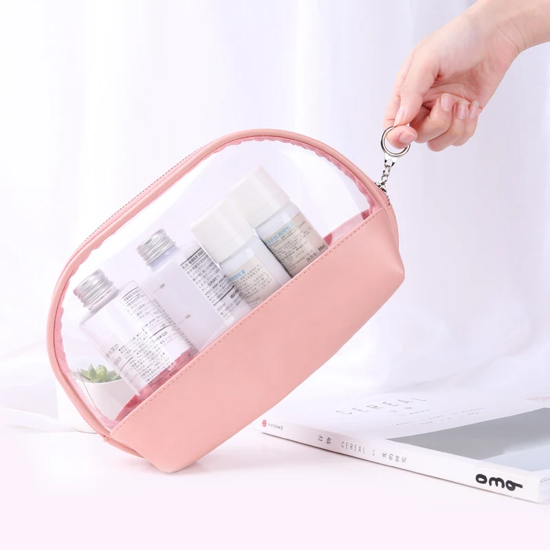 

High Capacity Transparent Women Makeup Bag Waterproof Travel Storage Bag Simple Organizador Portable Outdoor Storage Bag MM60SNB
