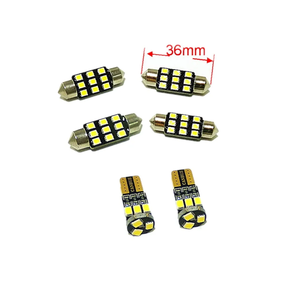 Лампы для чтения интерьера автомобиля 6 шт. Ford Edge 2011-18 6000K 2835SMD