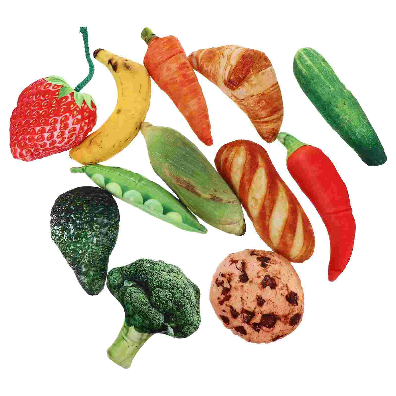 

12Pcs Catnip Toys, Cat with Catnip Plush Cats Chew Interactive Kitten Filled with Catnip and Cotton for Indoor