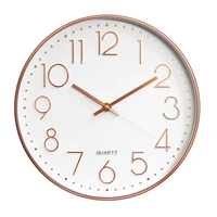 12 inch mute wall clock 3d digital home decoration simple style watch for childrens living room dining room study home decor