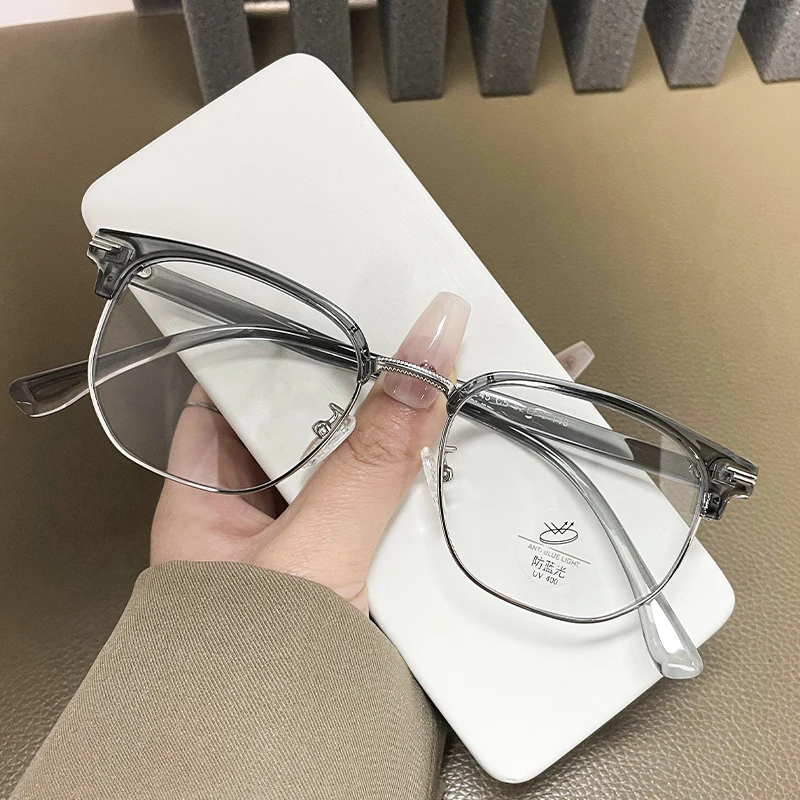 Высококачественные женские очки с полуободковой оправой синие блокирующие